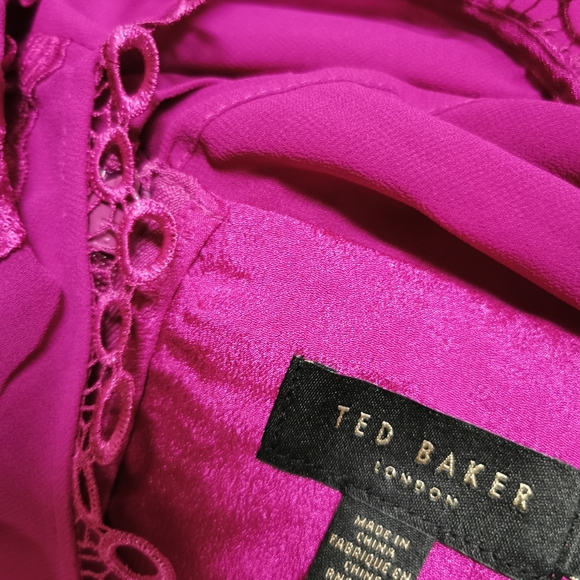 Ted Baker Arrebel Lace Trim Dress Embroidered - Picture 13 of 14